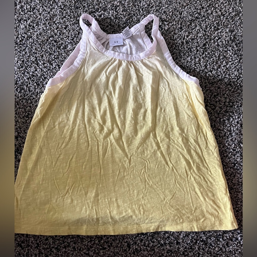 H By Halston Yellow Ombré Tank Top